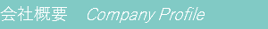 会社概要　Company Profile